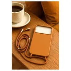 Capa Capinha protetora com cordão de veludo resistente luxo Aveludada IPhone 17 17PRO 17 PRO MAX 17 AIR
