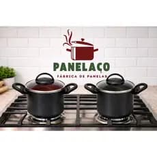 Caldeirão Panela Antiaderente n14 com Tampa de Vidro 1,800L