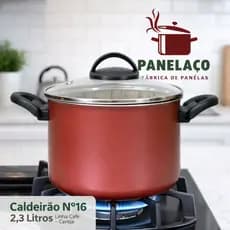 Caldeirão panela antiaderente grande n16 2,300 Litros