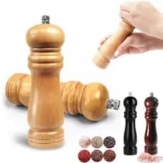 Triturador De Madeira 20 CM MOEDOR DE PIMENTA GRANDE Com Lâmina De Cerâmica MANUAL Top LUXO COZINHA