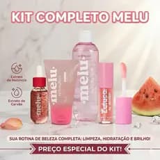 Descrição do Anúncio: Kit Completo Melu – Sua Rotina de Beleza Completa