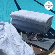 Toalha de Piscina/Praia Premium 86cm x 140cm Cor Splash Azul