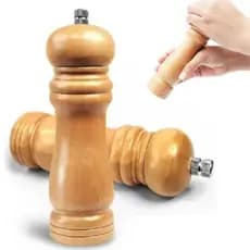 Moedor Pimenta Sal Condimento Tempero Grão Manual TRITURADOR De Madeira 20 CM GRANDE CHURRASQUEIRA