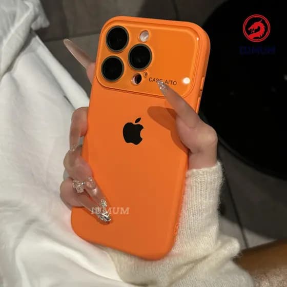 Novo iPhone 17 Pro Max Case 16 15 14 13 12 Silicone Capa Protetora À Prova De Choque Com Forro De Veludo Embutido
