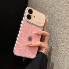Nova Capa Protetora De Couro Elegante Para iPhone 17 16 15 14 13 Pro Max Traseira De Luxo