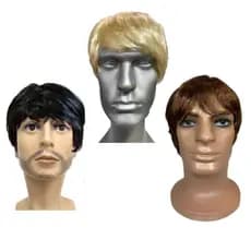 Peruca Curta Masculina Loira Preta Castanha