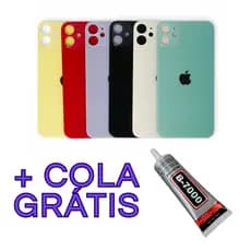 Tampa traseira de vidro iPhone 11 com cola