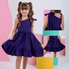 Vestido Infantil Menina Casual Elegante festa floral de 04 a 10 anos