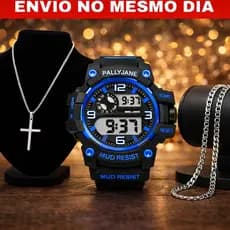 Relogio masculino original shok sport premium