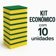 KIt 10 Esponja De Lavar Louça Multiuso Dupla Face Espuma E Poliuretano  - Envio Em 24 Horas