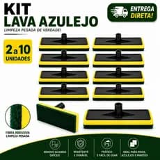 Kit Refil Rodo Esponja Abrasiva Limpa Azulejo Piso Banheiro Cozinha Tamanho Grande Envio Em 24h
