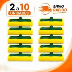 Kit 2 a 10 Unidades Passa Cera Encaixe Rosca – | Espuma Densa para Limpeza de Piso Envio 24h