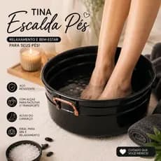 Tina Escalda Pés alumínio Spa dos Pés Pedicure Newborn ofurô