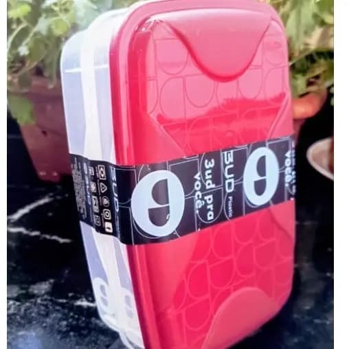 Porta Frios Duplo com Tampa Porta Queijo e Presunto Organizador de Geladeira Prático