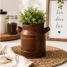 Latão decorativo vintage flores vaso rústico moderno ideal para casa lareira churrasqueira