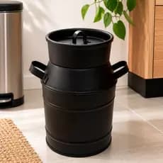 Lixeira Luxo 3 Litros com Tampa Metal Decorativa para Banheiro Lavabo Cozinha Escritório Moderna