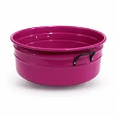 Tina Escalda Pés Rosa em Aço balde Newborn Bacia Ofuro Pedicure cuidados