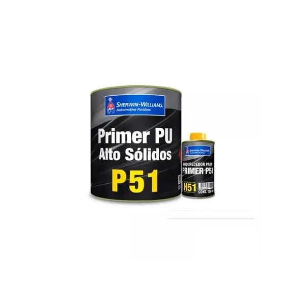 Kit Fundo Primer PU P51 750ml + Endurecedor H51 150ml Sherwin Williams Lazzuril