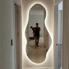 Espelho Grande Corpo Inteiro Com led Espelho Para Sala Quarto Espelho Organico