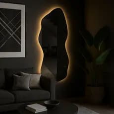 Espelho Organico Com led Espelho De Parede Espelho Grande Decorativo Para Sala Espelho Para Banheiro