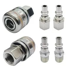 Engate Rápido Para Compressor 1/4 Npt Kit 6 Peças Conectores