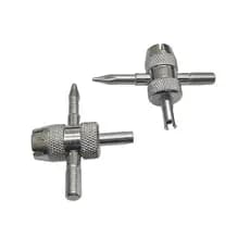 Kit Com 2 Chaves Ventil Saca Válvula Extrator Pneu Omega