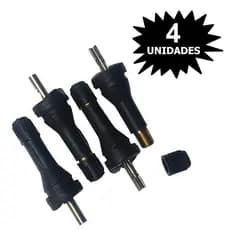 Jogo 4 Bicos Valvula Pneu P/ Sensor TPMS Uso em Toro Renegade Compass Tr-420