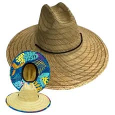 CHAPEU IMPORTADO PALHA DE BAMBU PRAIA  Unissex AUSTRALIANO ESTAMPADO ESCOLHA O SEU