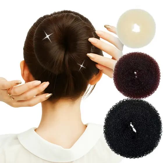 Kit 3/6/9 unidades rosquinha para coque dunut hair acessório pratico para penteado