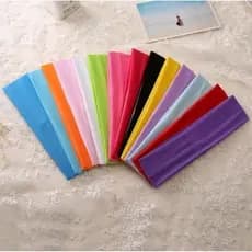 Kit 3 a 12 Faixa de Cabelo com malha Elástica Tiara Esportiva Fitness e yoga Academia