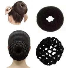 Kit Redinha de Crochê para Coque e Rosquinha P, M, G, Coque Perfeito Ballet Dança