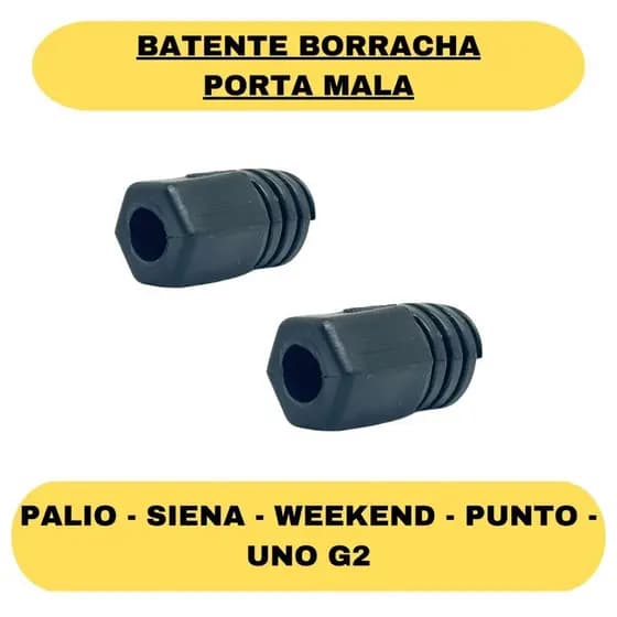 Batente Regulador Borracha Porta Mala do Palio Weekend Punto e Uno G2 e Batente Capo UNO -2 und