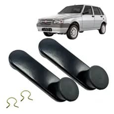 Manivela Reguladora Vidro Fiat UNO 1984 a 2009 Com Trava