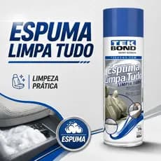 Espuma Spray Aerosol Limpa Tudo Estofados 400ml Tek Bond