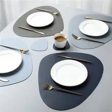 KIT COM 02/04/06 JOGO AMERICANO SOUSPLAT C/PORTA COPO  (MATERIAL PREMIUM DUPLA FACE)