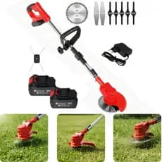 Aparador Roçadeira Elétrica De Grama Nakasaki A Bateria 48V 1580w Corte de Grama e Mato
