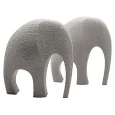 Kit Escultura Elefante Minimalista Decorativa