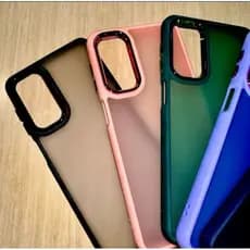 Capa Acrilico Fosca Metalizada Para Samsung A35/A11/A55/A33 Space Metálica Colorida Anti Impacto