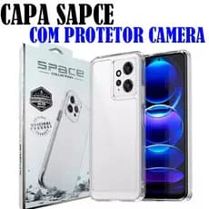 Capa Space Transparente Acrílico RedMi Note 13 4g/13C/12C/NOTE 12S/Note 12 4g/Note12 Pro 5g/Note 12 Pro PlusProtetora