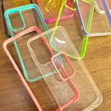 Capa Case Transparente 3 em 1 Samsung Galaxy A04/A04S/A05/A05S/A14/A13 5G/A13 4G/A15/A12/M12 Capinha Protetora Silicone Aveludada anti-impacto