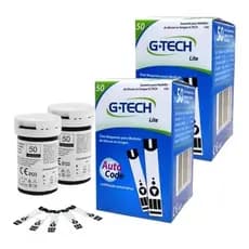 Kit 100 Tiras Reagentes G-Tech Lite (2 Frasco C/ 50 Tiras)