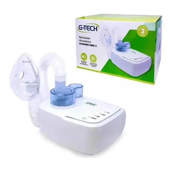 Inalador Nebulizador Ultrassonico G-Tech Ultraneb Desk2 Bivolt, Nebulizador Compressor G-Tech Compact DC2 Bivolt