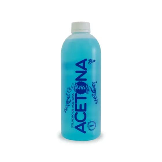 Acetona Monaly Blue 500Ml - Musa - Removedor A Base De Acetona