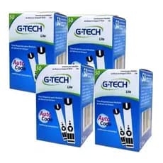 Kit 200 Tiras Reagentes G-Tech Lite (4 Frasco C/ 50 Tiras)