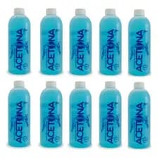 Kits com 3, 5 ou 10 Unidades de Acetona Monaly Blue 500Ml - Musa - Removedor A Base De Acetona