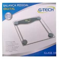 Balança Digital G-tech Glass 10 Em Vidro Temperado Até 180 Kg