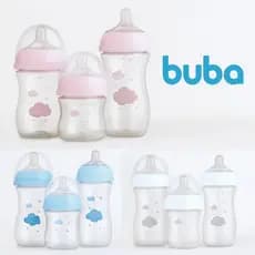 Kit 3 Mamadeira Easy Flow Bico Pétala Super Soft Anticólica BUBA
