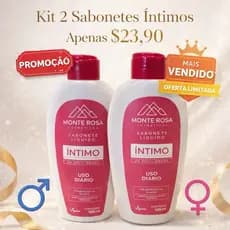 Kit 2 Sabonetes Íntimos Feminino pH Equilibrado Higiene Íntima Fragrância Suave Uso Diário Envio Imediato