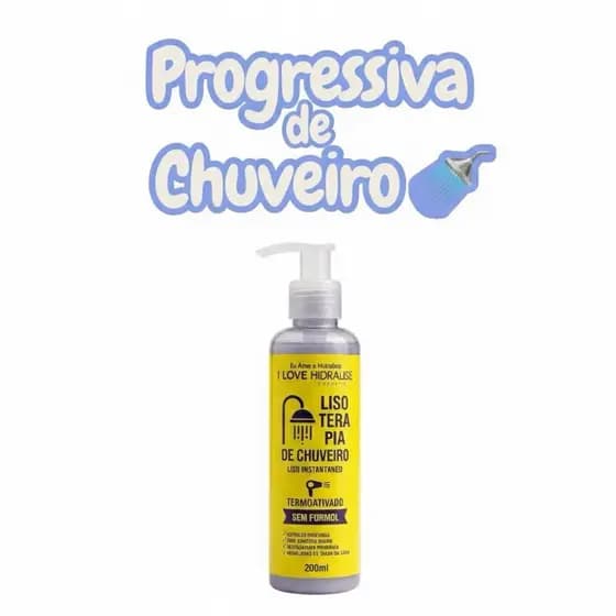 Liso Terapia de Chuveiro Hidralise 200ml – Liso Instantâneo, Termoativado e Sem Formol