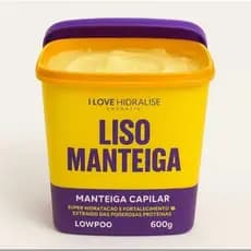 Manteiga Capilar 600g Liso Manteiga | Super Hidratação + Nutrição Intensa | Hidralize